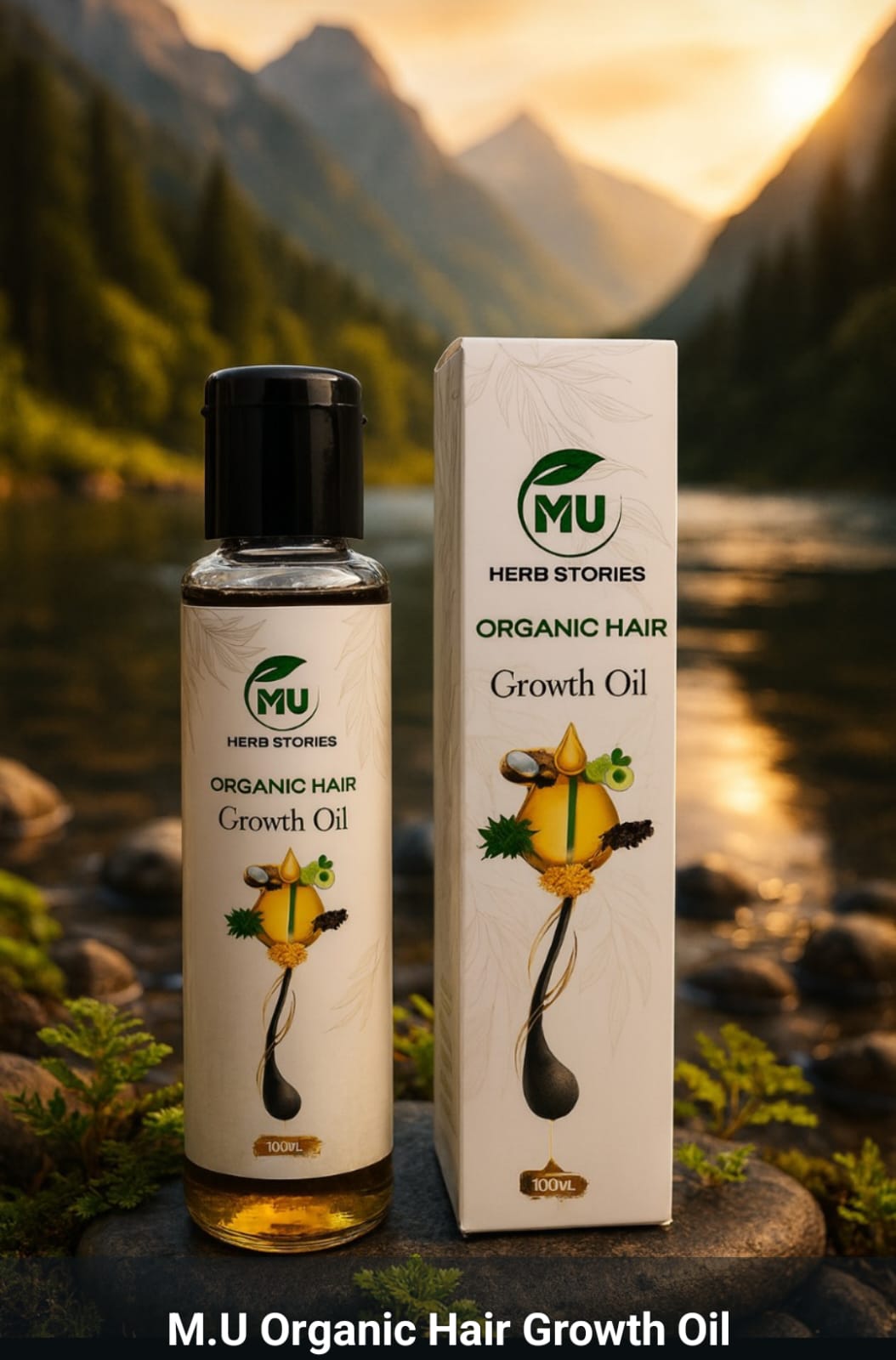 M.U Herbiotics Organic Hair Growth Oil – 100ml