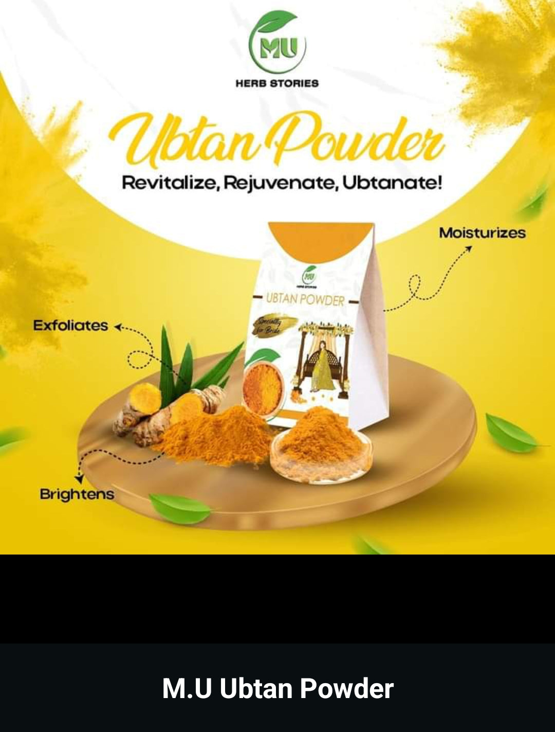M.U Herbiotics Ubtan Powder – 40g