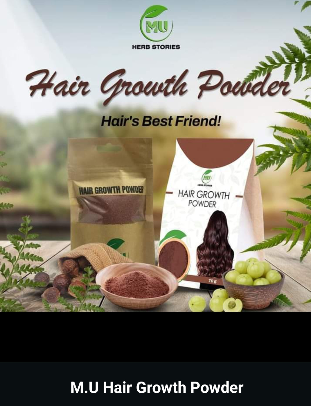 M.U Herbiotics Hair Growth Powder – 40g