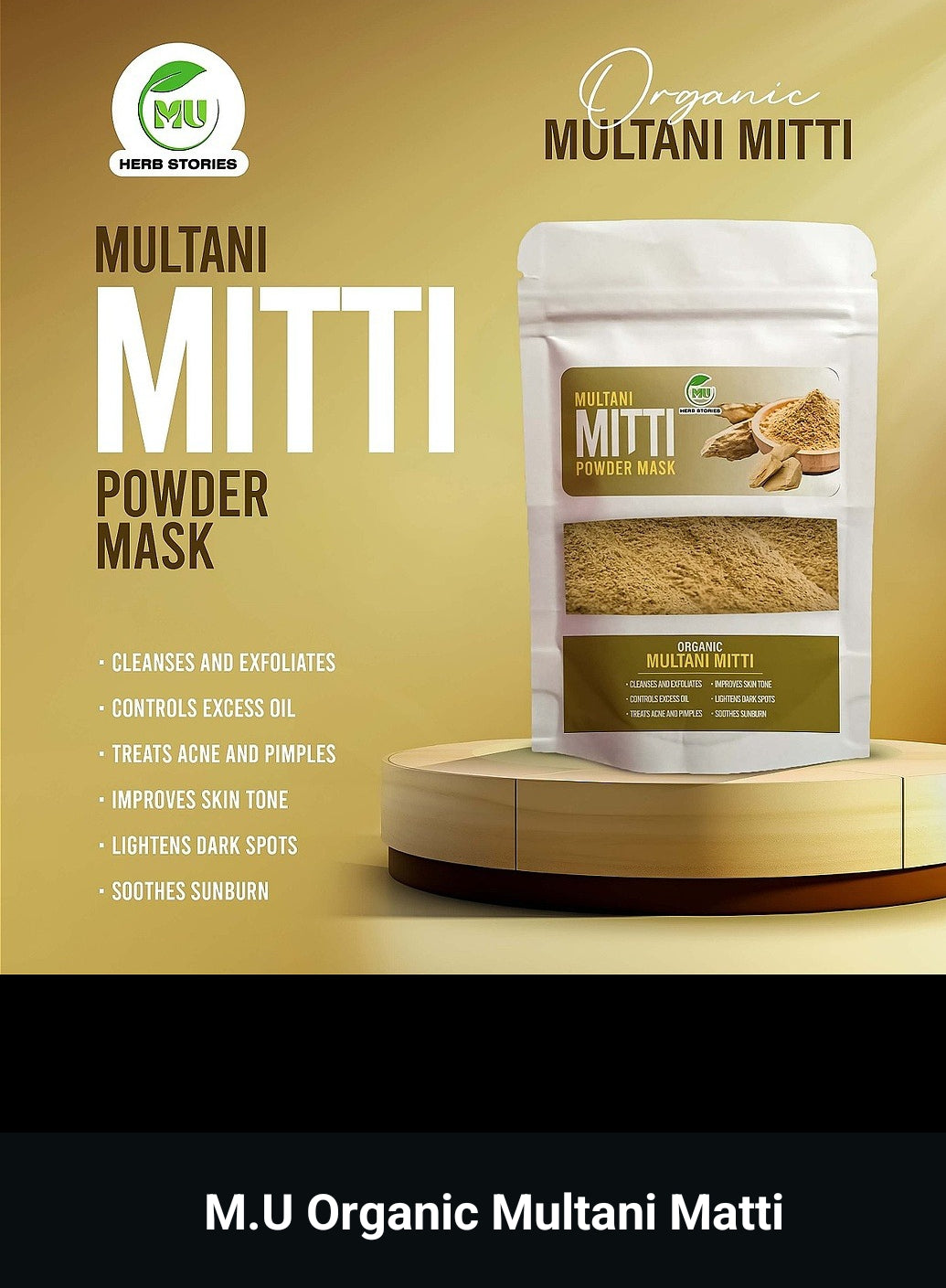 M.U Herbiotics Multani Mitti Powder – 40g